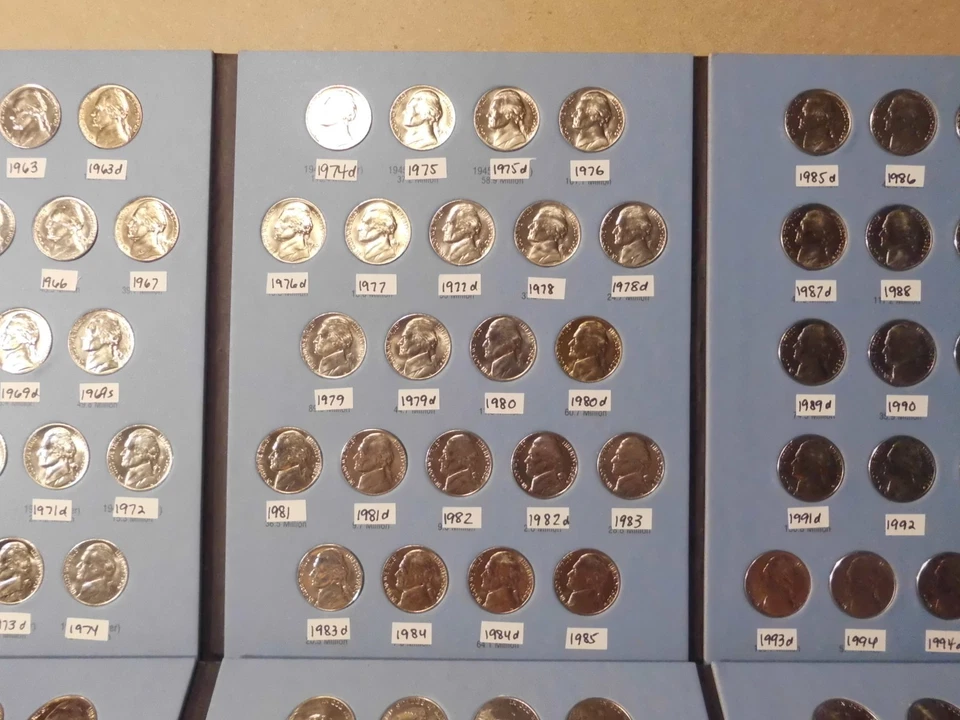 1962 - 2025 JEFFERSON NICKELS COLLECTION COMPLETE  - ( ALL UNC COINS ) #BZO279 - Image 3 of 4