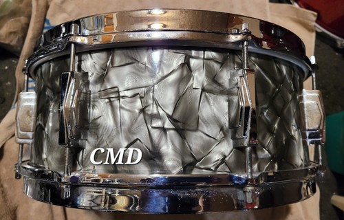 RARO RULLANTE VINTAGE LEEDY & LUDWIG 5,5X14 ACERO MASSICCIO ANSE IMPERIALI CON VIDEO - Foto 4 di 9