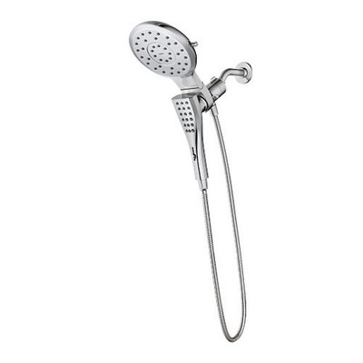 Moen 220C3 Verso 8-Spray 7'' Dual Fixed and Handheld Shower Head - Chrome