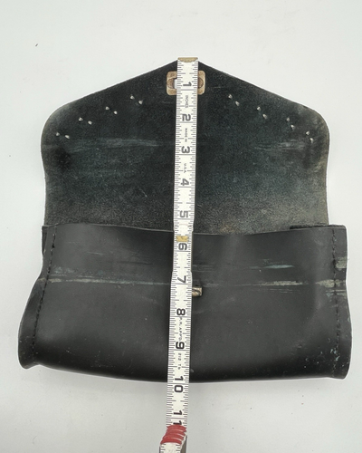 Bolso Horquilla Harley Davidson Vintage Cuero Negro Tachonado Original Estampado Logo - Imagen 16 de 20