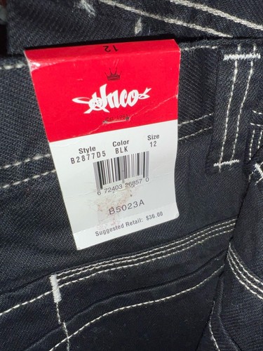 VTG new JNCO Boys shorts sz 12 Embroidery Tribal Crown Y2K 90s - Picture 3 of 3