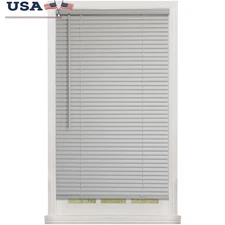 Cordless Room Darkening Vinyl Blinds Durable Easy Install Window Covering New