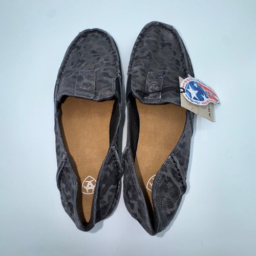 Ariat Shoes Cruiser Dark Shadow Shimmer Leopard Print Leather Slip On Women's 6B - Picture 5 of 9