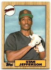 1987 Topps Traded Stan Jefferson San Diego Padres #55T