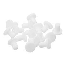 32 Pieces White Rubber Stopper, 4.8mm Plug Holes for 4.5mm/0.18" Hole