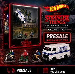 2026 Hot Wheels SDCC Stranger Things HAWKINS Power & Light '83