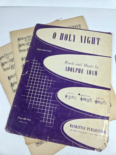 Vtg Lot of 12 Christmas Sheet Music & 2 Songbooks Musicals 1934-2009 Holiday - Picture 5 of 21