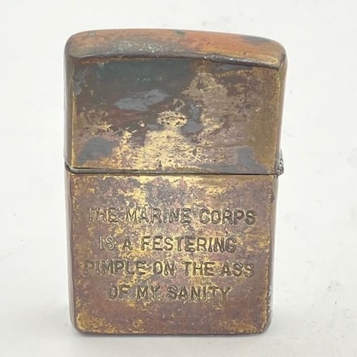 Vtg ZIPPO Lighter Vietnam War SNOOPY Engraved Military Collectible Rare - Picture 9 of 10