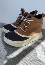Sorel Youth Out N About Size 2 Big Kids - Classic Waterproof - Taffy / Black