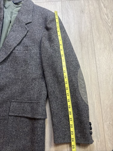 Vintage Pendleton Tweed Sport Coat 44 Blazer Virgin Wool Gray Jacket USA Made - Picture 7 of 11