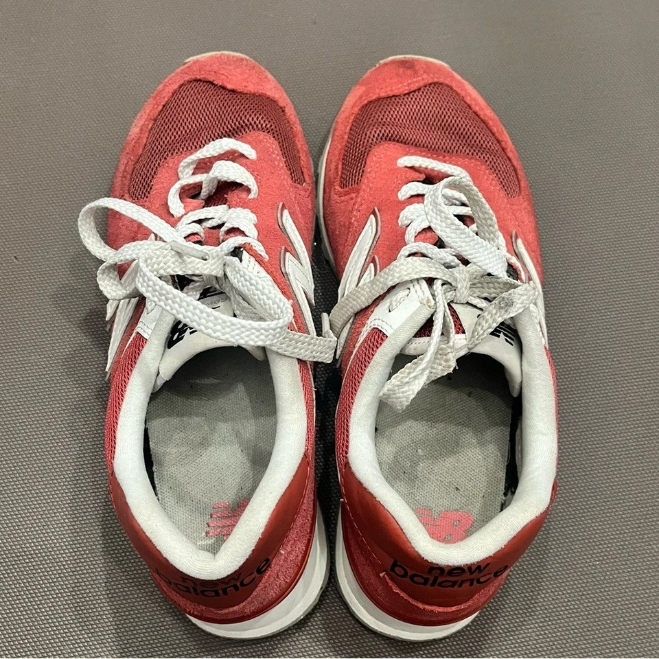 Zapatillas deportivas New Balance 574 rojas de gamuza para correr informales para hombre 5,5 para mujer 7,5 Foto 2 de 4