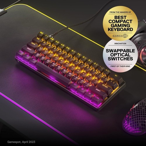SteelSeries New Apex 9 Mini – HotSwap Optical Mini Keyboard – 60% Compact - Picture 2 of 16