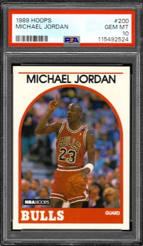 1989 NBA Hoops Michael Jordan #200 Graded PSA 10 GEM MINT