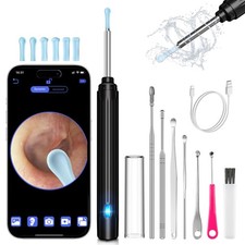 Ear Wax Removal Kit,Ear Cleaner with Camera,Ear Cleaning Kit 1269P HD Otoscop...