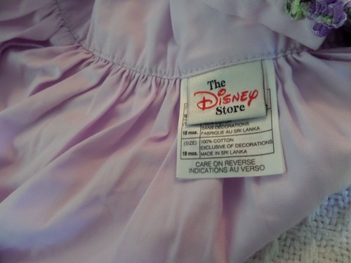 Bambi The Disney Store 18 Mo Lavendel Sommerkleid 100% Baumwolle - Bild 4 von 6