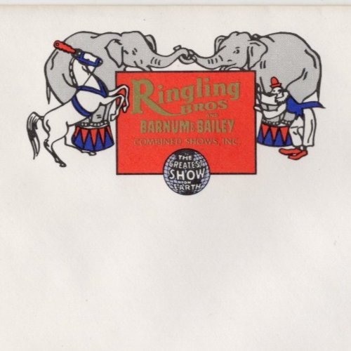 C1960's-1970's - Ringling Bros Circus RBB Company Envelope - AAFI - Bild 1 von 3