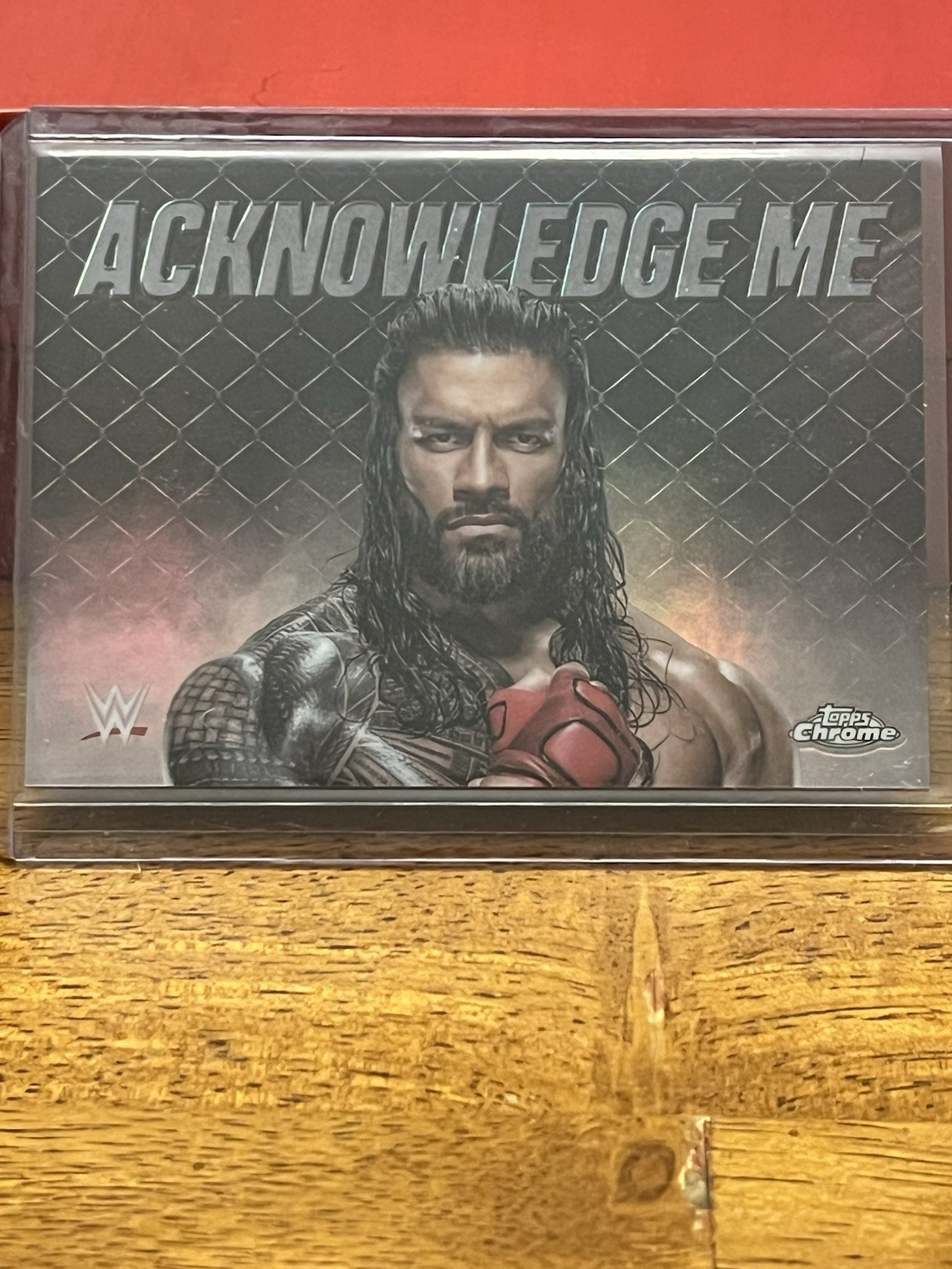 WWE Topps Chrome 2025 Roman Reigns Persona SSP Case Hit P-RO Acknowledge Me