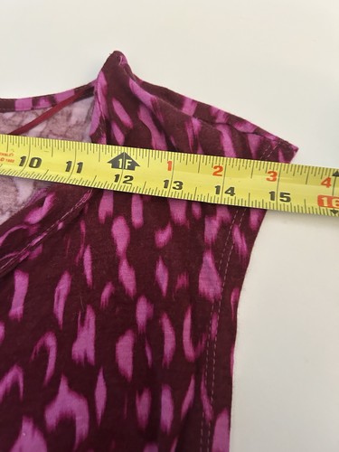 Dress Pink Purple Leopard Womens Wrap Size XL Attention Sexy Work Animal - Picture 7 of 19