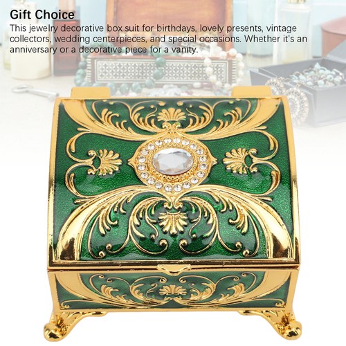 Vintage Emaille Schmuck Organizer Exquisite Emaille Schmuckschatulle Zinklegierung für - Bild 9 von 24