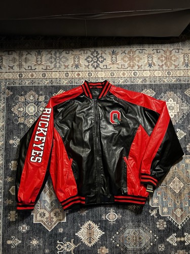 Chaqueta De Colección Nueva Con Etiquetas Ohio State Buckeyes Talla XL Varsity Steve & Barrys OSU Fútbol - Imagen 1 de 7