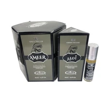 6X PIECES OF AMEER Concentrated Perfumes - Al Rehab Crown Perfumes ( 6ml x 6 )