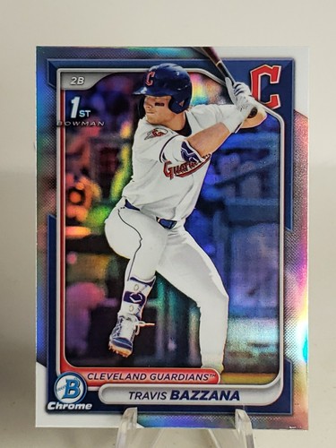 Travis Bazzana 2024 Bowman Chrome Draft 1st REFRACTOR ROOKIE CARD RC