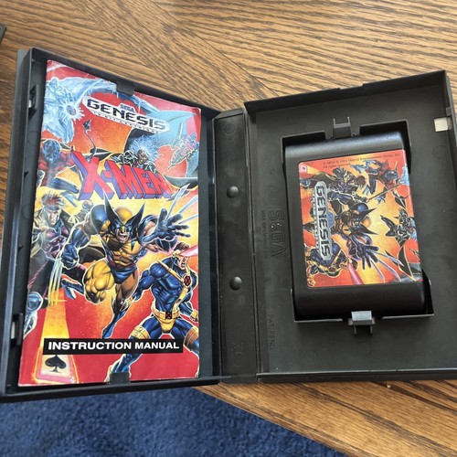 X-Men Sega Genesis Game CIB with Box & Manual. No Poster. Tested. Working. - Picture 3 of 3