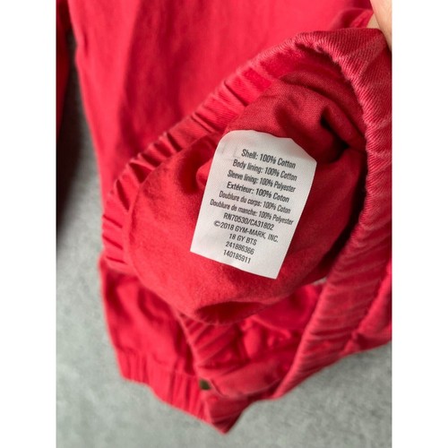 Gymboree Go Outside Girls Jacket Coat Size XL 14 Red Bows 100% Cotton Authentic - Picture 10 of 11
