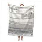 DD Form 214 Throw Blanket Veterans Blanket Gifts for Retired 60x50 Inch Black