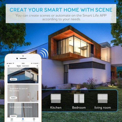 Smart WIFI Rolladenschalter Touch Jalousieschalter Vorhang Schalter Alexa - Bild 9 von 19