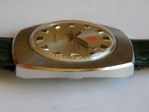 VOUMARD "PEUGEOT"-CARICA MANUALE-CORONA NASCOSTA-OVERSIZE(37 X 42 MM)-RARO-SWISS - Picture 12 of 23