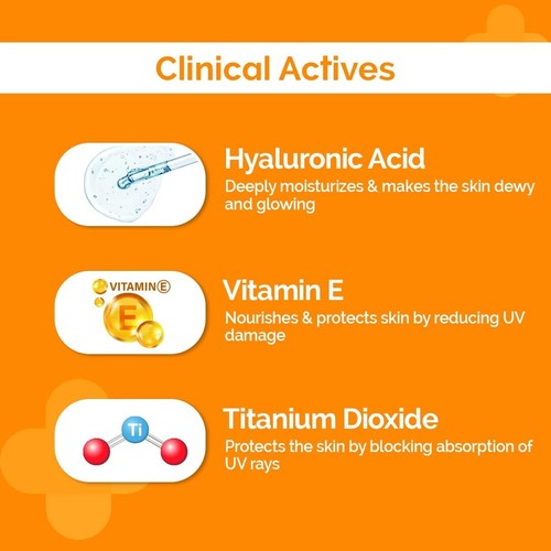 The Derma Co 1% Hyaluronic Sunscreen Aqua Gel SPF 50 PA++++ I For Oily, Dry, Acn - Picture 3 of 5