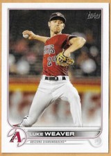 LUKE WEAVER ARIZONA DIAMONDBACKS #273 - TOPPS NM-MT 2022