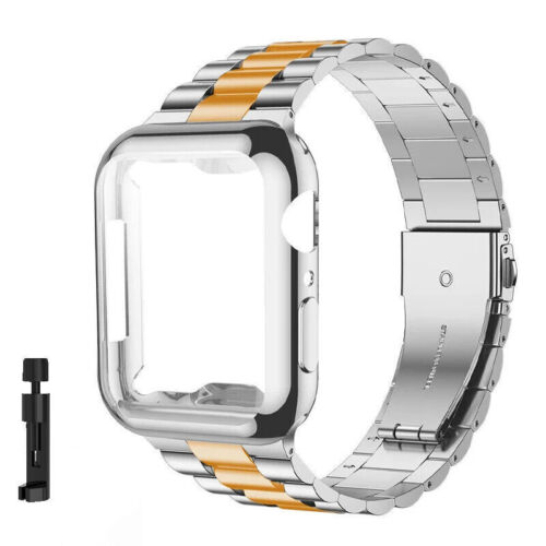 Stainless Steel Strap+ Case For Apple Watch Ultra 49mm Metal iWatch Band 9 8 7 6 - Picture 17 of 31
