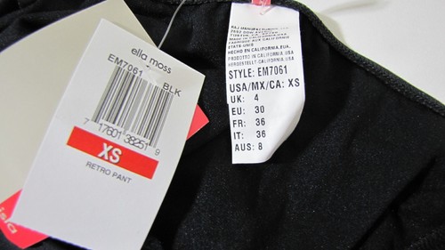 NWT Ella moss isla bikini swimsuit 2 pc.String tie-top Bow-bottom Red/black XS - Picture 9 of 10