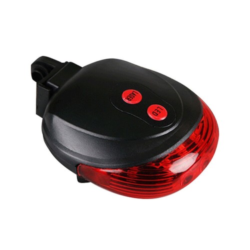 XM-L T6 Ricaricabile con USB Faro Bicicletta LED MTB 5 LED 2 Laser Fanale Posteriore - Foto 7 di 17