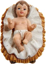 KURT ADLER 2" RESIN BABY JESUS IN MANGER TABLE PIECE NATIVITY REPLACEMENT N1056