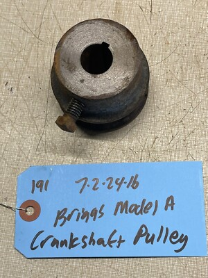 #ad #ad Briggs And Stratton Engine Model A Crankshaft Pulley $36.32