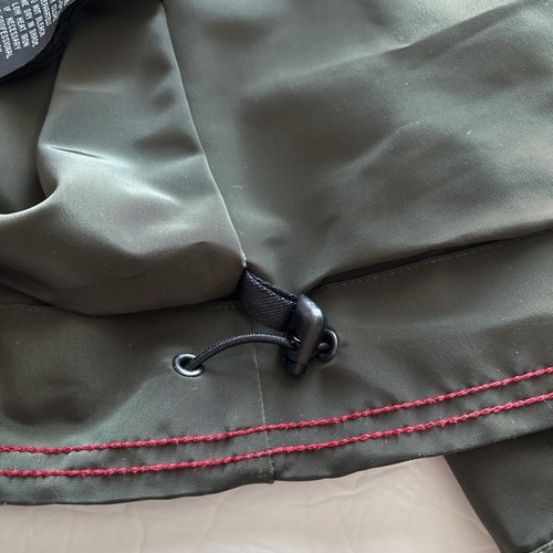 Victorinox Mens Size Large Packable Jacket Olive Green Hood Water Resist Vintage - Picture 16 of 24