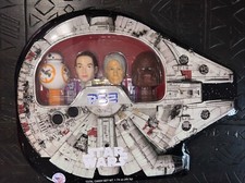 Pez Dispenser 4pc Set Star Wars in Millenium Falcon Collectors Tin NEW Han Solo