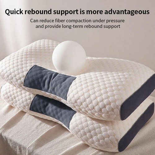 Neck Pillow for Sleep and Cervical Support Orthopedic Soybean Fiber Massage SPA - Picture 4 of 26
