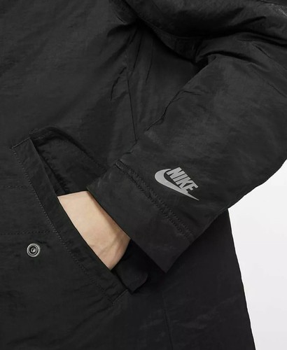 Nike NSW Ropa Deportiva Relleno Negro Parka Con Capucha Abrigo Chaqueta Talla M (BV4751 010) - Imagen 5 de 5