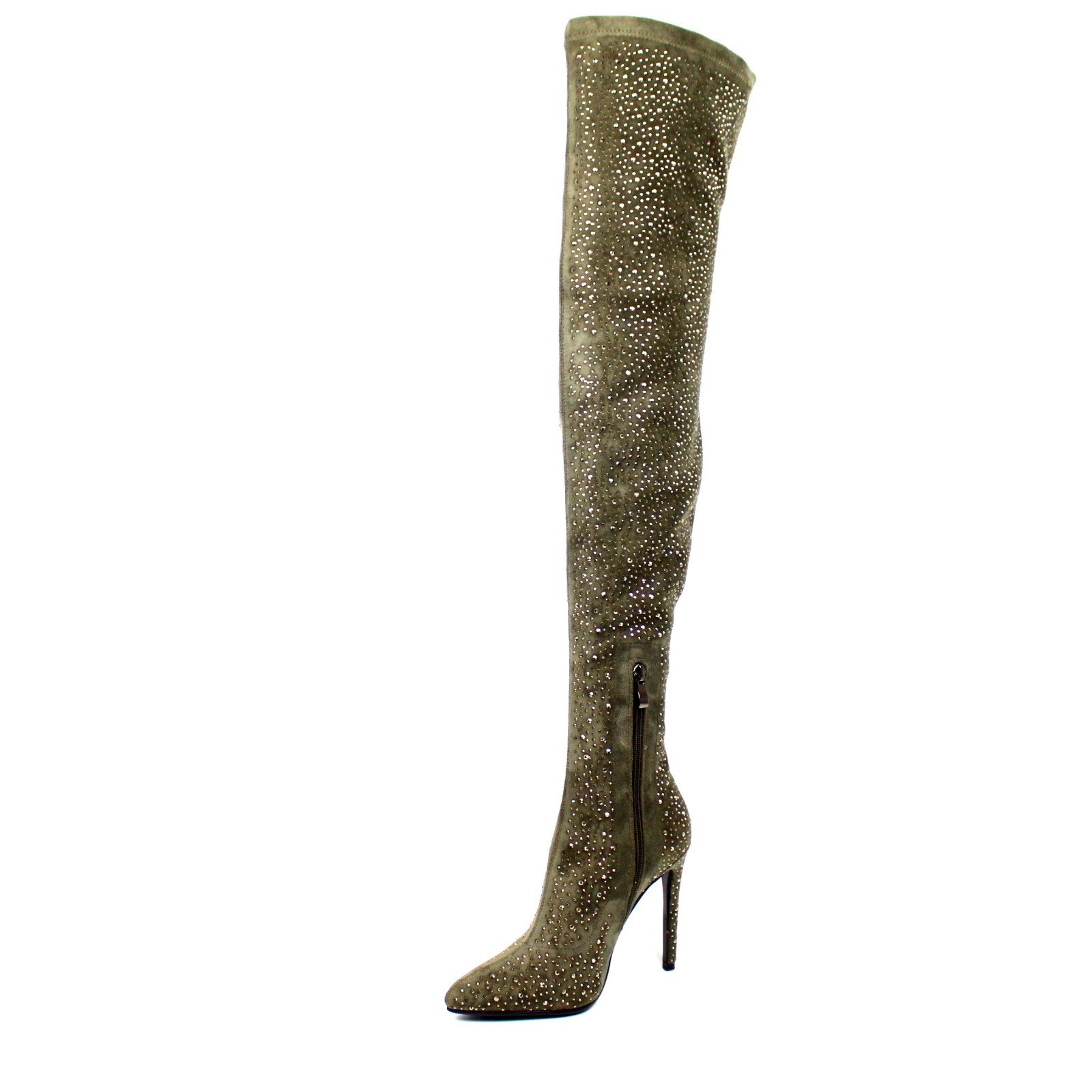 En punta de mujer Tacón alto botas encima de rodilla botas De Cristal De Invierno botas alto Largas Cremallera Lateral 7bc7ec En punta de mujer Tacón alto botas encima de rodilla botas De Cristal De Invierno botas alto Largas Cremallera Lateral 7bc7ec