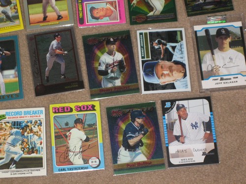 LOT (43) AUTHENTIC COLLECTIBLE BASEBALL CARDS STARS, INSERTS MIXED PLAYERS NICE - Picture 5 of 12