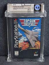 PS1 Playstation 1 TOP GUN Fire At Will Wata 9.6 A+ Longbox New Sealed Long Box
