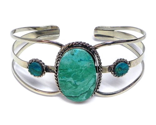 Oval Healing Gemstone Crystal Large Silver Metal Cuff Bracelet Boho Art Fashion - Picture 5 of 13
