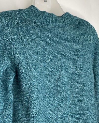 Suéter J Jill Mezcla Alpaca Manga Larga Cuello en V Azul Mujer Talla PS Suave Acogedor - Imagen 5 de 8