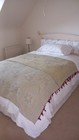 Art nouveau Victorian 1900 cotton bed throw cover large tablecloth ??