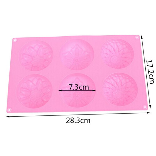 6 fori margherita fiore sapone silicone candela stampo sapone vassoio fatto in casa fai da te - Foto 3 di 8