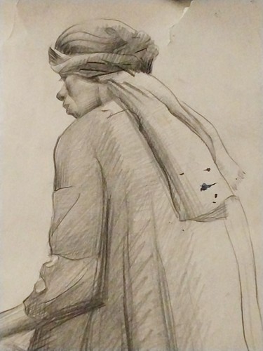 1943 African American Pencil Drawing Sketch Art Portrait Signed - Picture 4 of 10